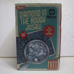 Mensa's Diamond in the Rough 1000 Piece Jigsaw Puzzle New Never Opened